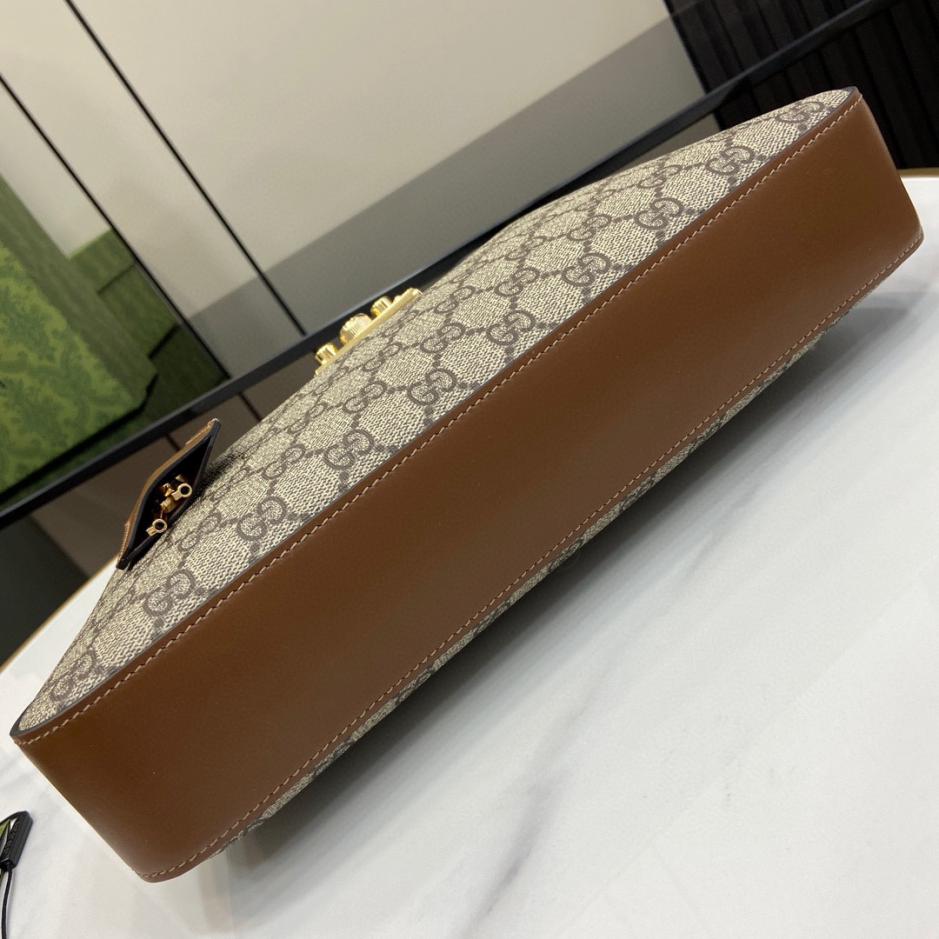 Borsa a tracolla media Gucci serie Padlock GG
