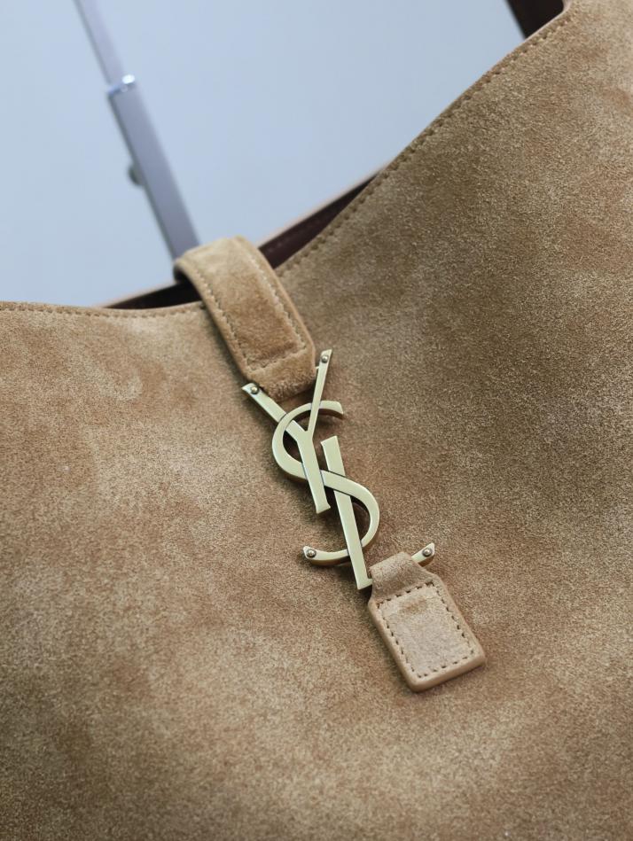 Borsa hobo borsa shopping Bea in pelle scamosciata SAINT LAURENT