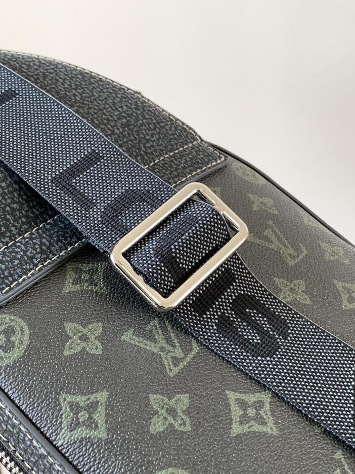 borsa a tracolla AVENUE con chip di transcodifica dell’ordine originale con fiore verde serigrafato