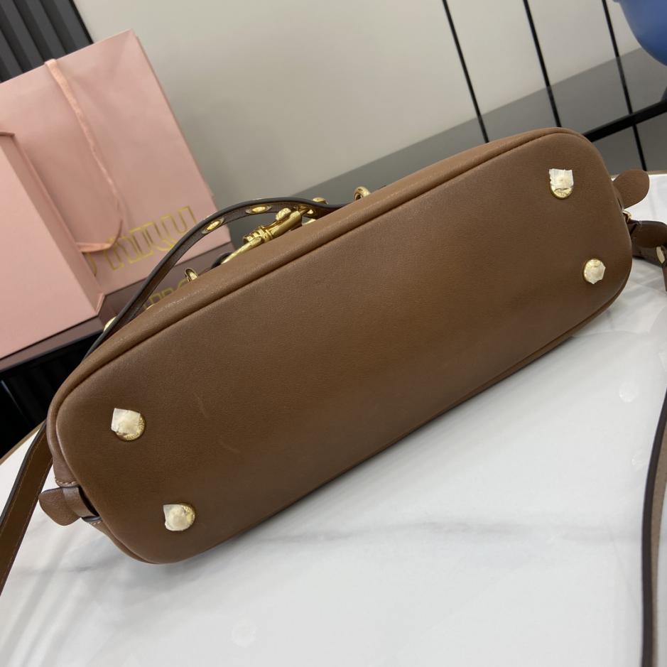 Con set completo di confezioni originali da banco” MIU MIU nuova popolare borsa da bowling