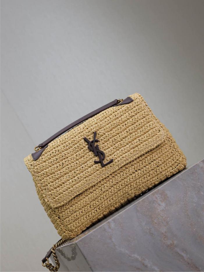 SAINT LAURENT Borsa Niki in tessuto