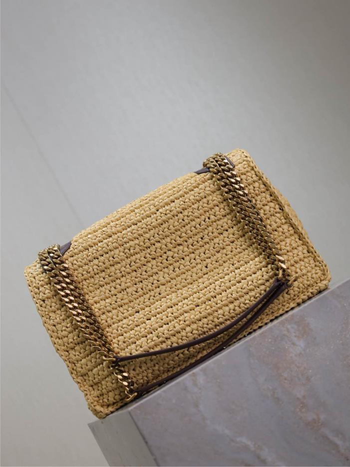 SAINT LAURENT Borsa Niki in tessuto