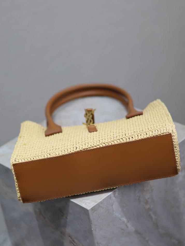 SAINT LAURENT borsa in tessuto portatile