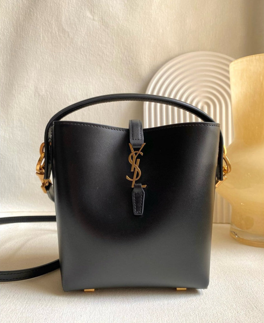 SAINT LAURENT LE 37 MINI IN SHINY LEATHER